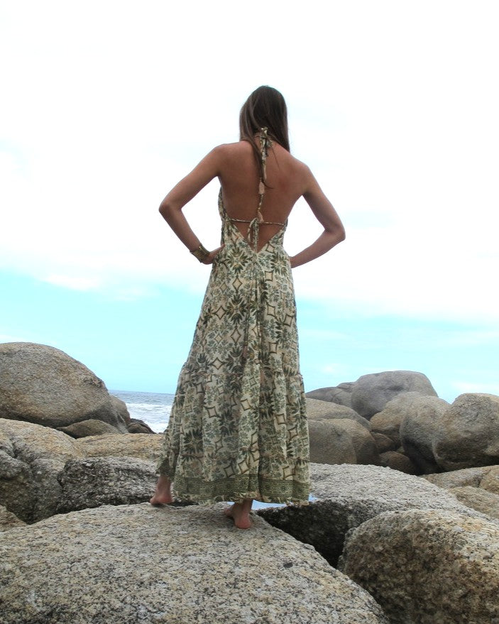 jaipur maxi dress Jaipur Maxi Dress Paisley Turquoise THE LOT COLLECTIVE