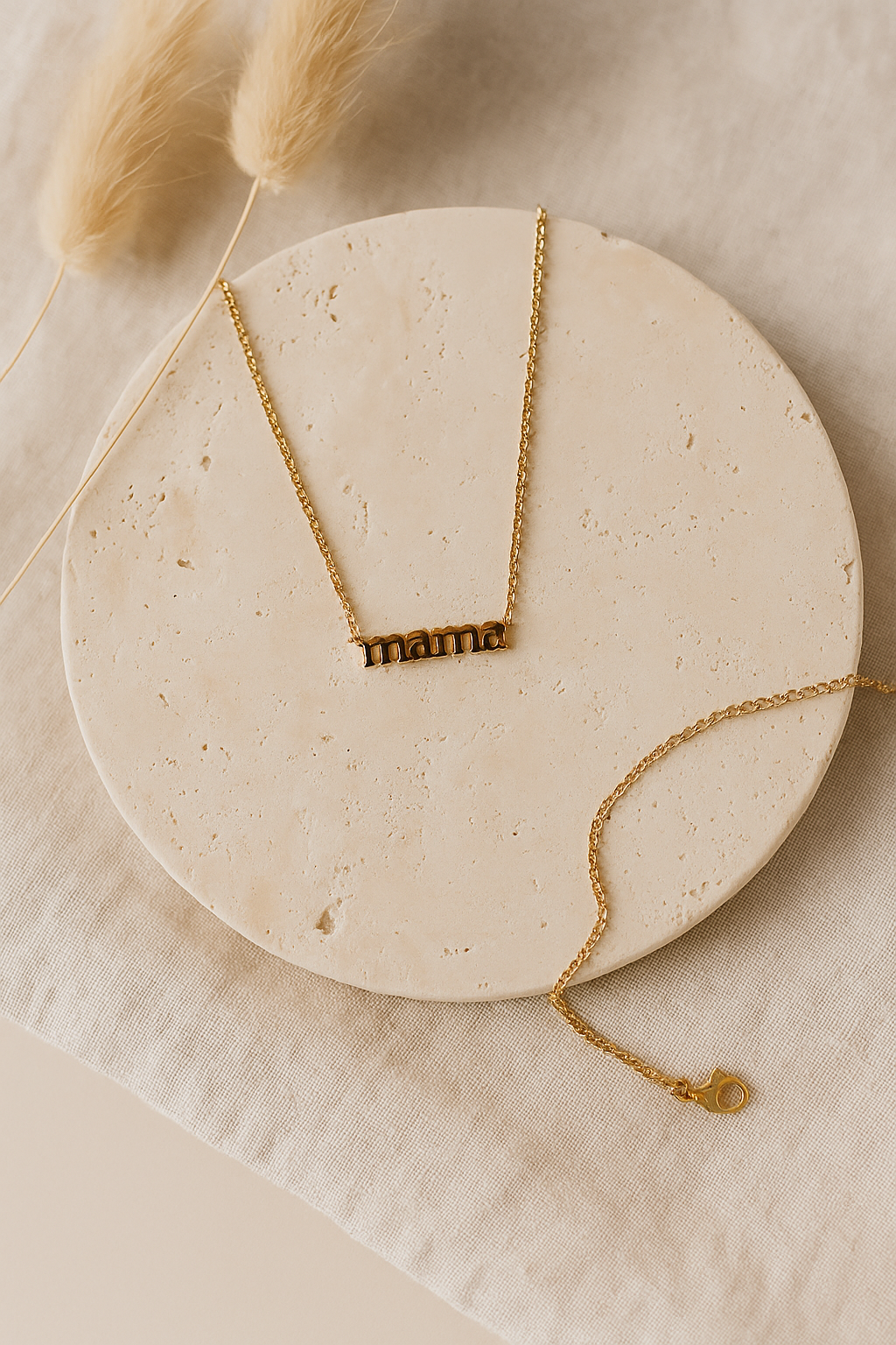 Mama 18k Plated Necklace