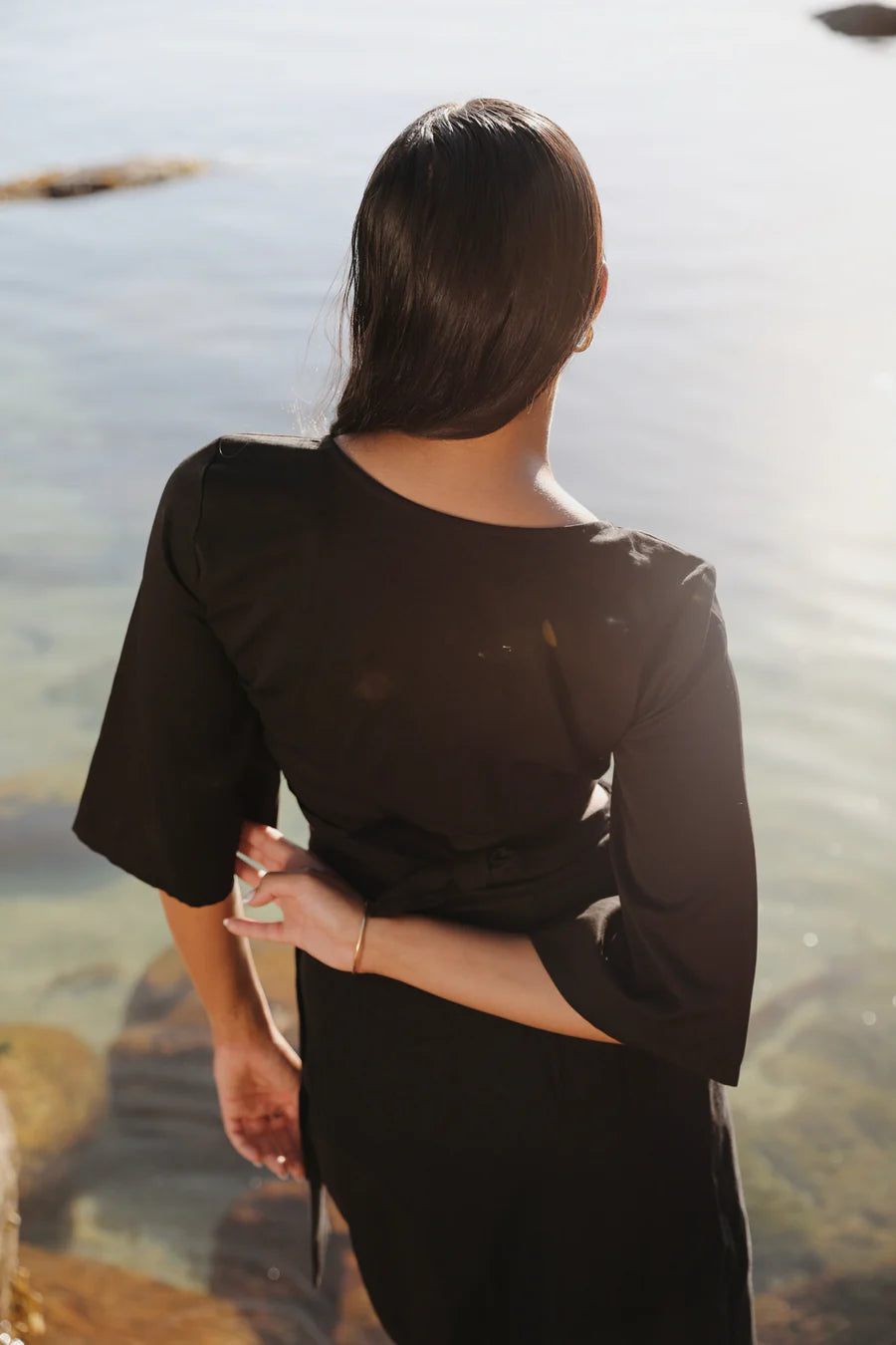 The Wrap Top Black