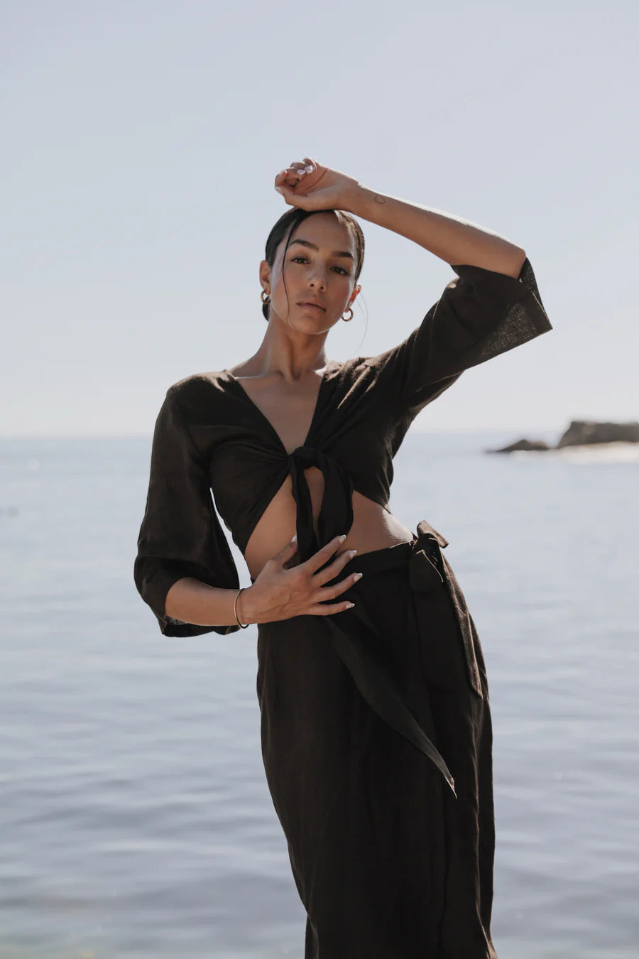 The Wrap Top Brown