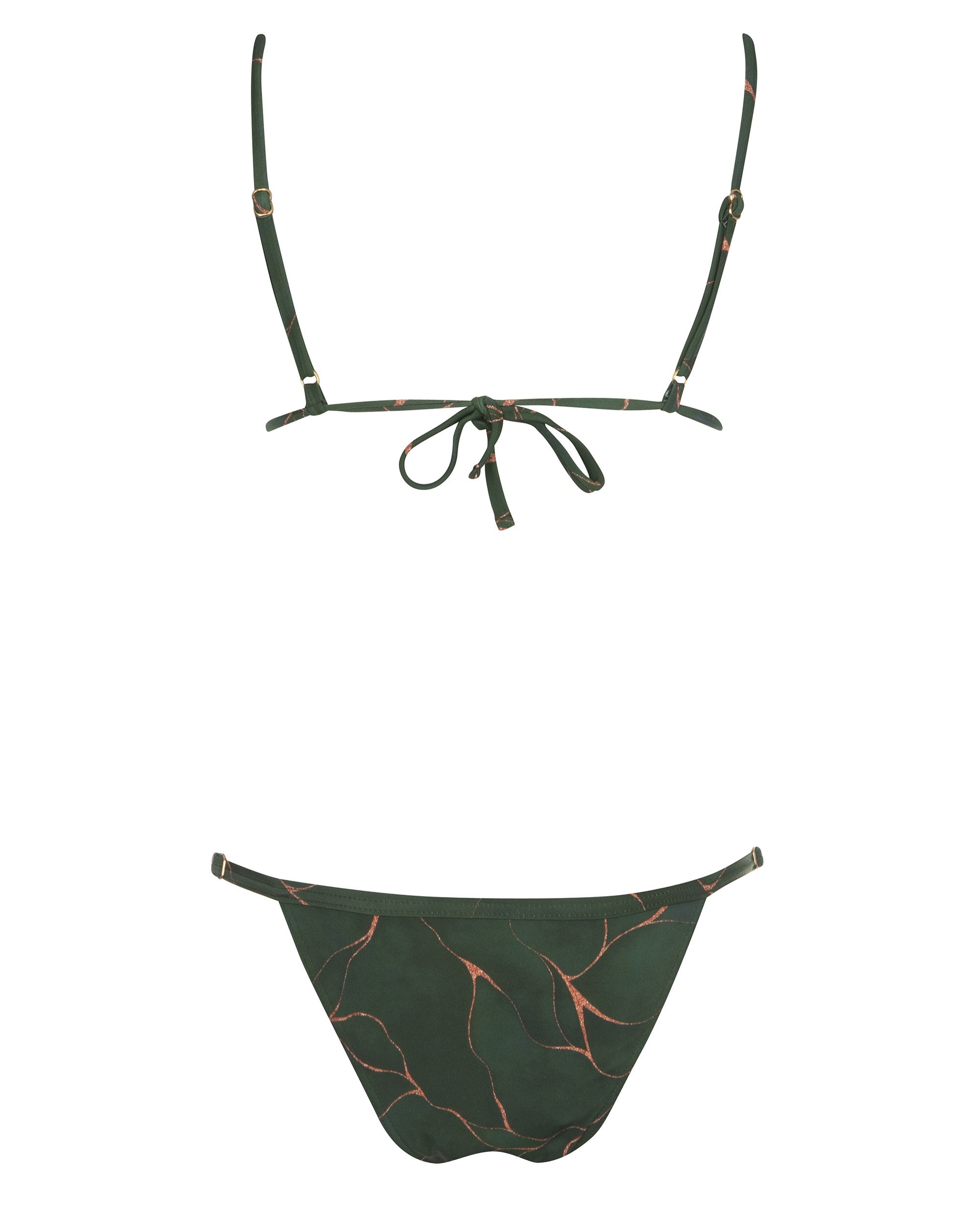 Havana Bikini Top Emerald Leaf