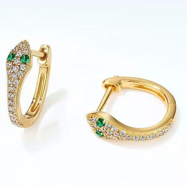 Snake 18k Plated Earrings