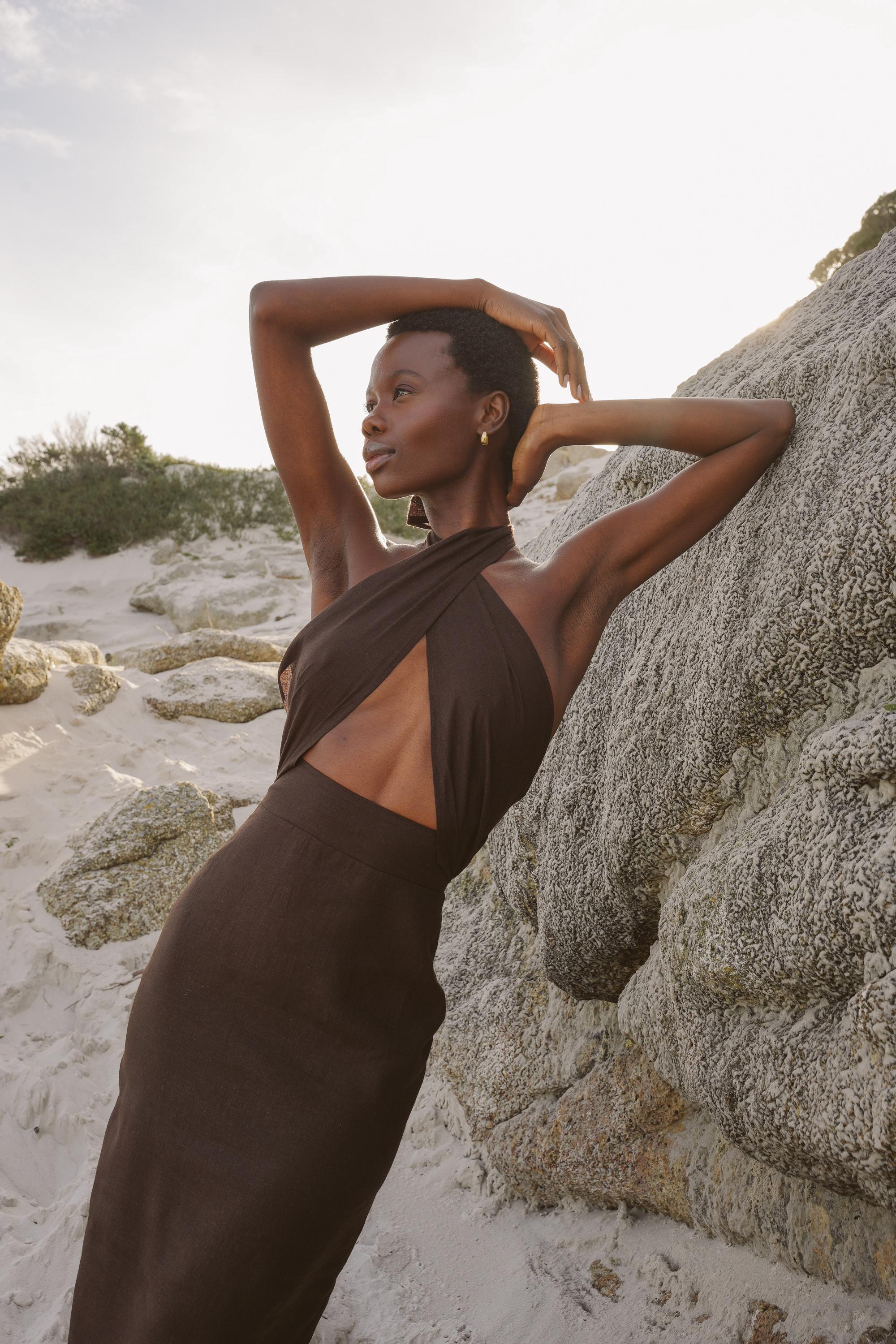 The Storm Dress Brown