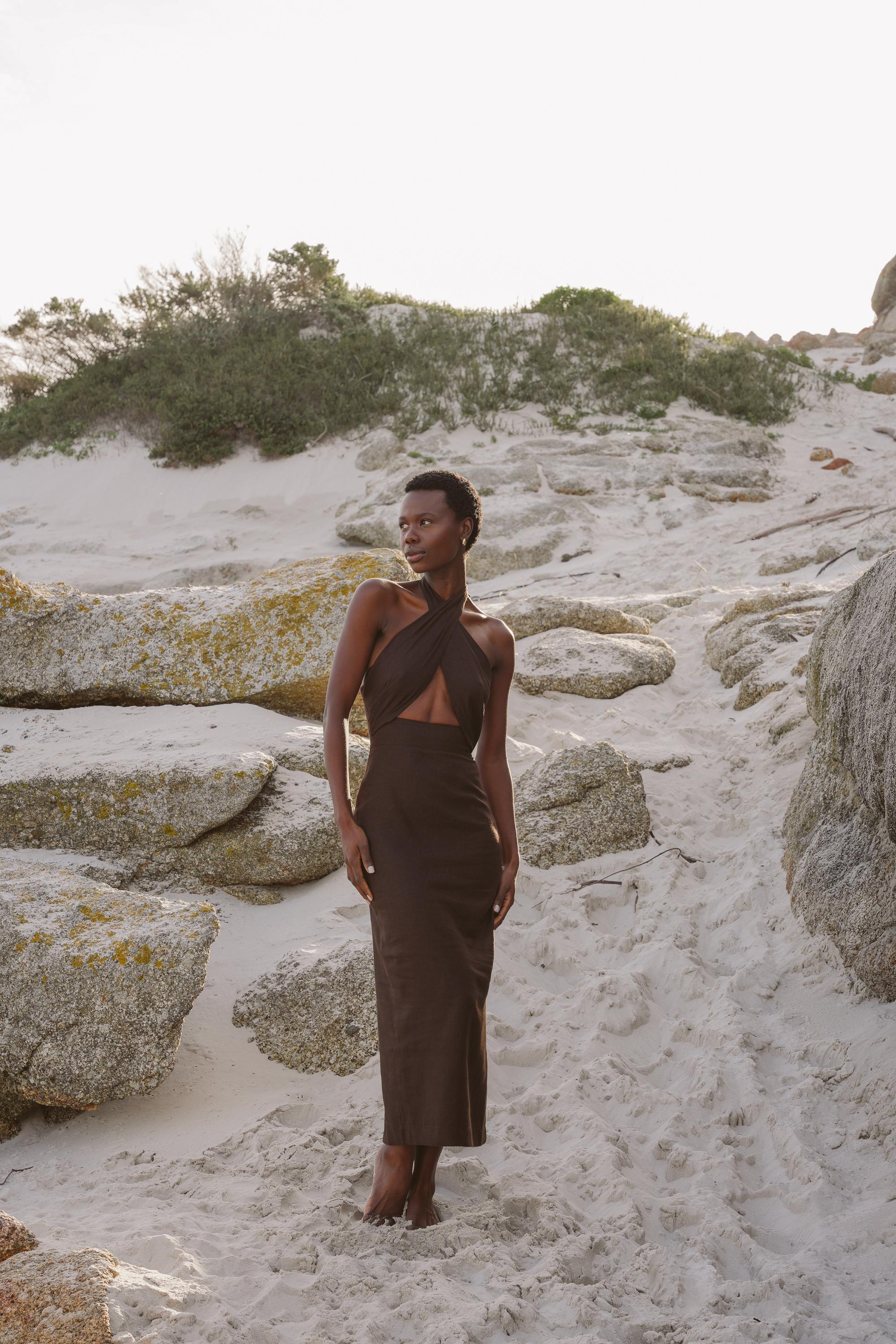 The Storm Dress Brown
