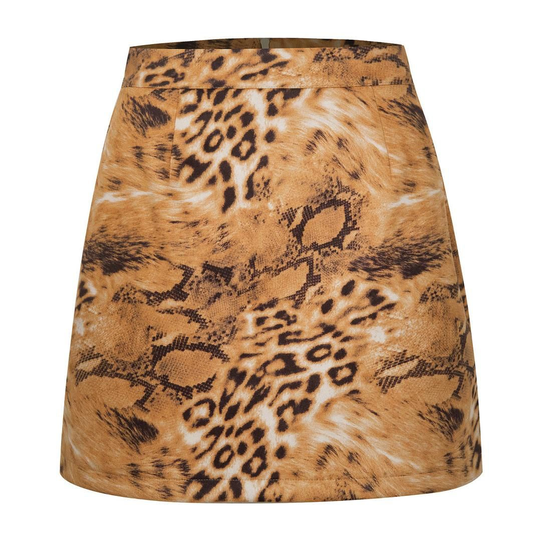 Into The Wild Mini Skirt Leo/Snake