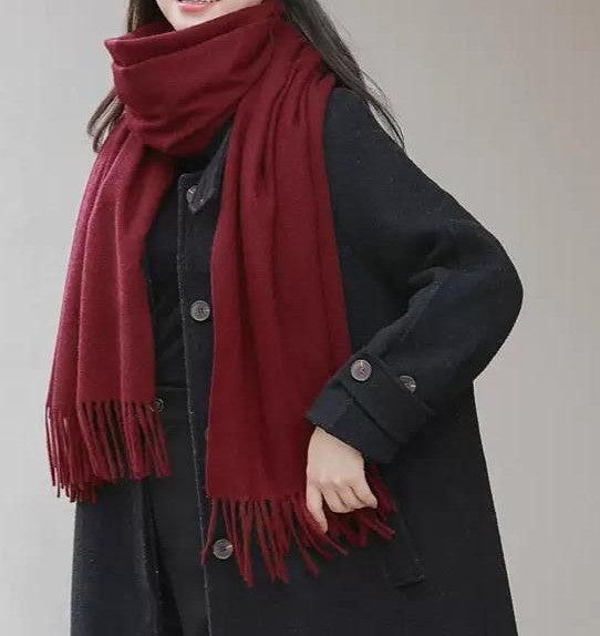TLC 100% Wool Scarf Maroon