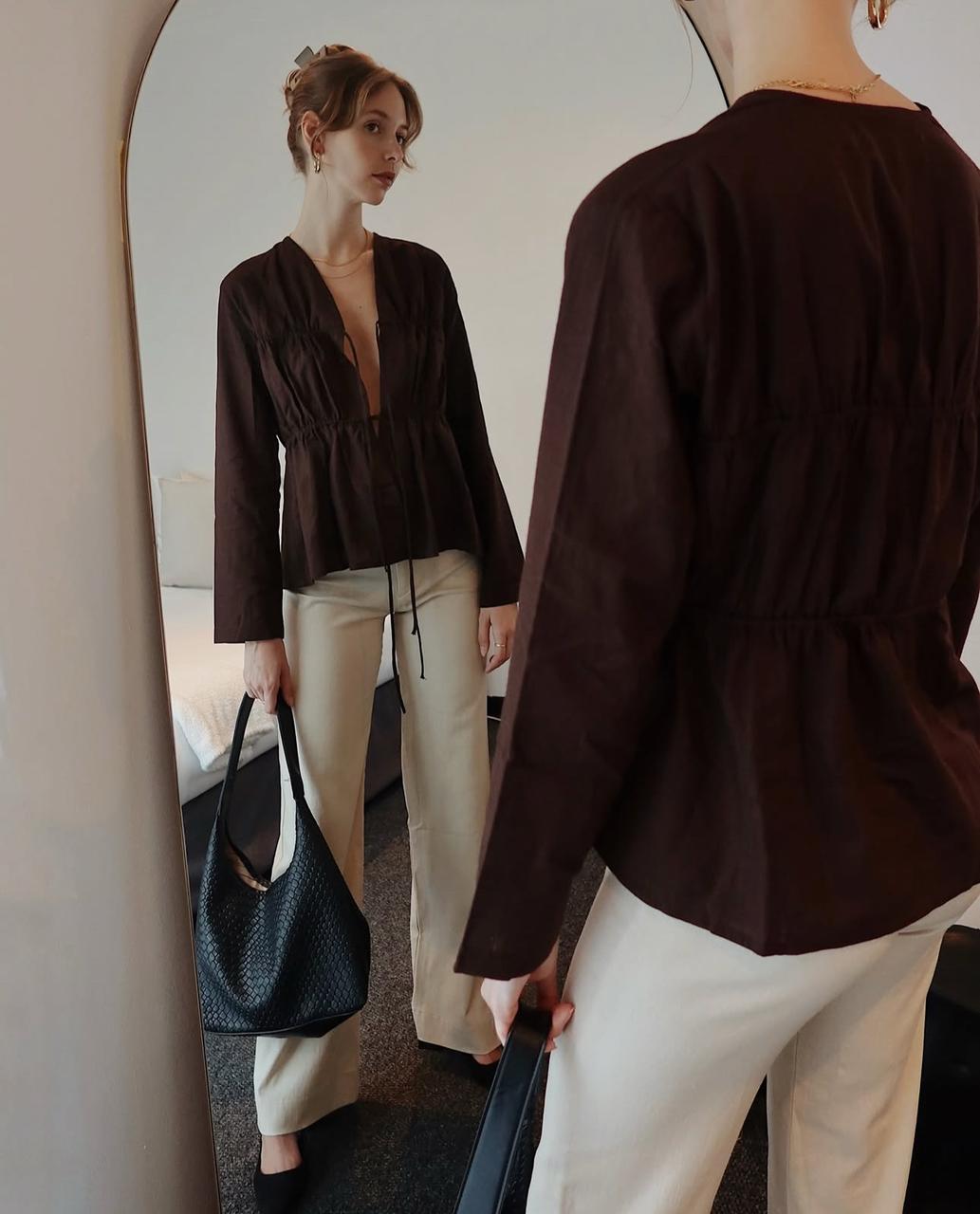 The Becca Top Brown