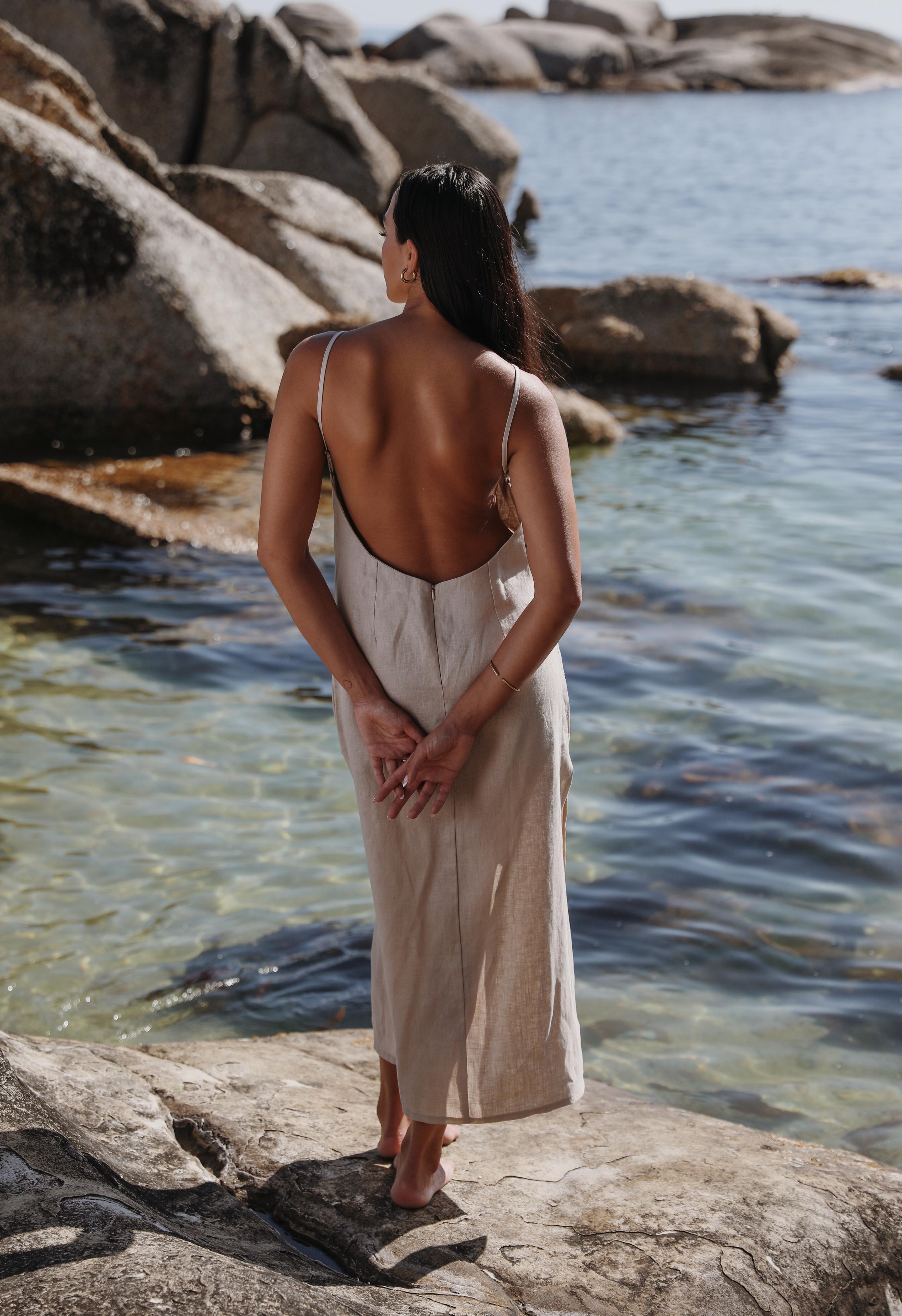 The Full Length Slip Dress Natural