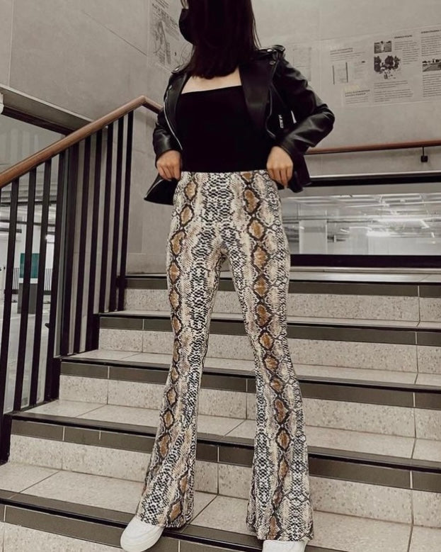 Jungle Babe Flare Pants Snake