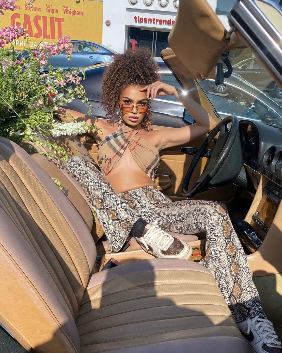 Jungle Babe Flare Pants Snake