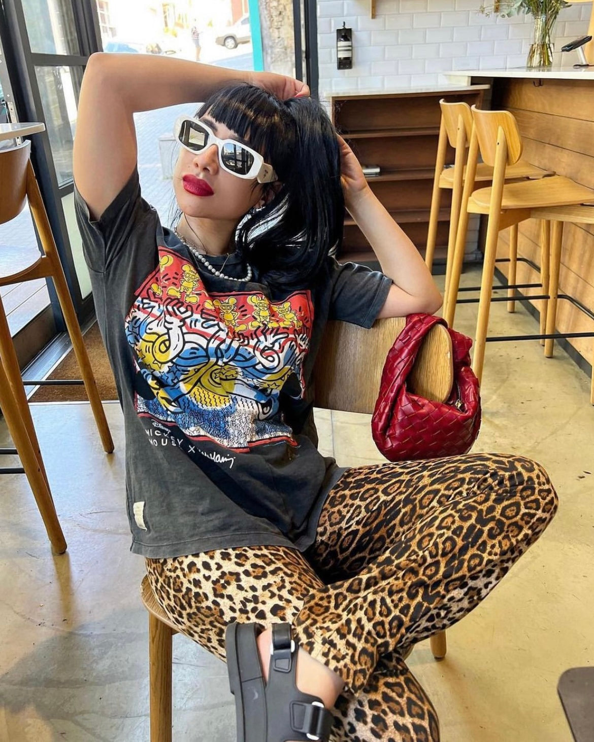 Jungle Babe Flare Pants Leopard