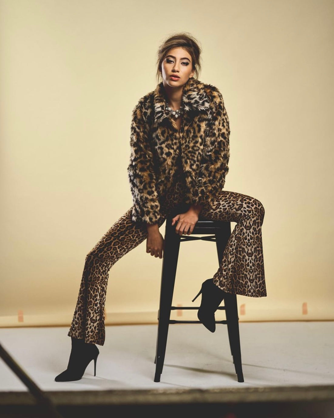 Jungle Babe Flare Pants Leopard