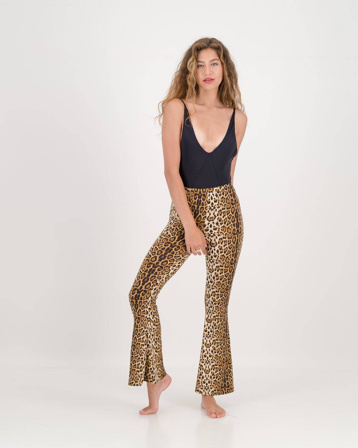 Jungle Babe Flare Pants Leopard