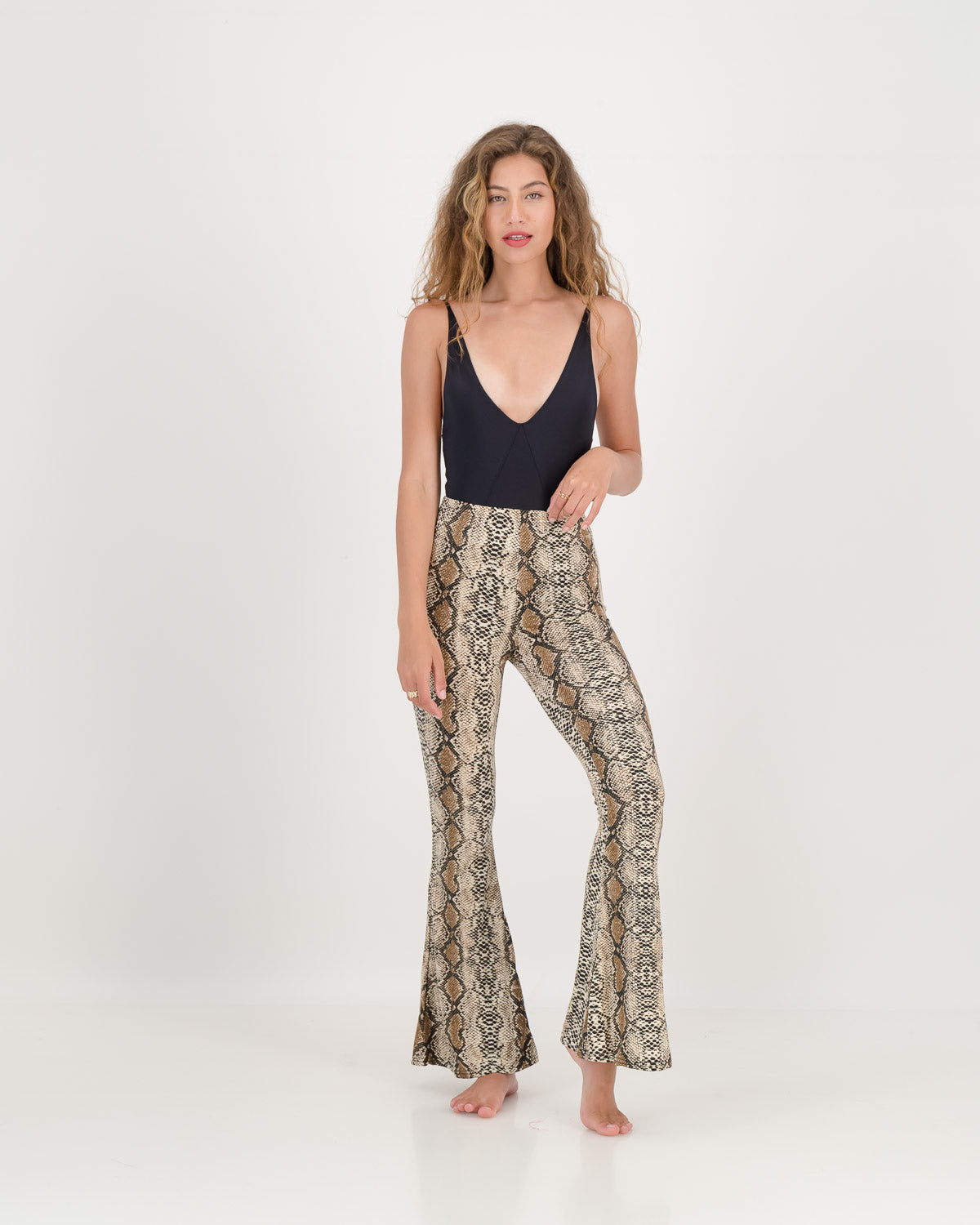 Jungle Babe Flare Pants Snake