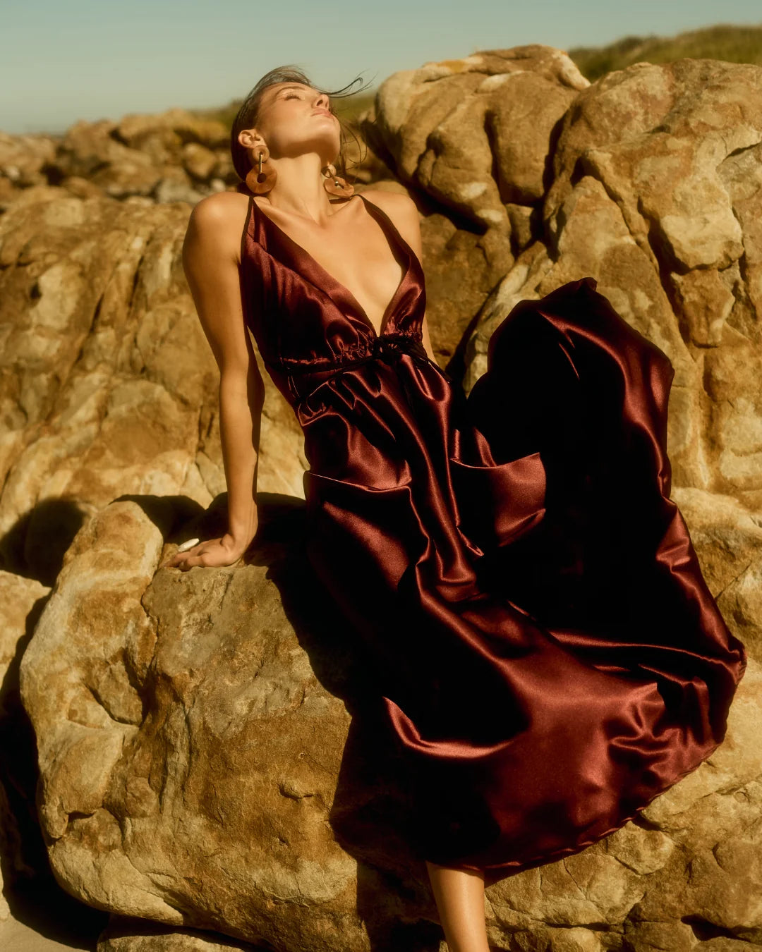 Ibiza Dress Burgundy