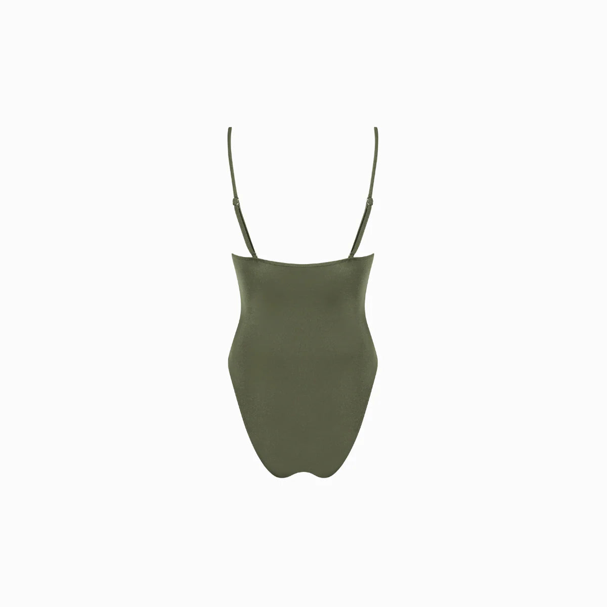 The Shaye Ruched One Piece Swimsuit Moss Glimmer