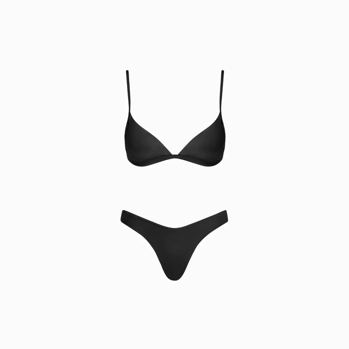 The Clifton Bikini Top Mystique Black