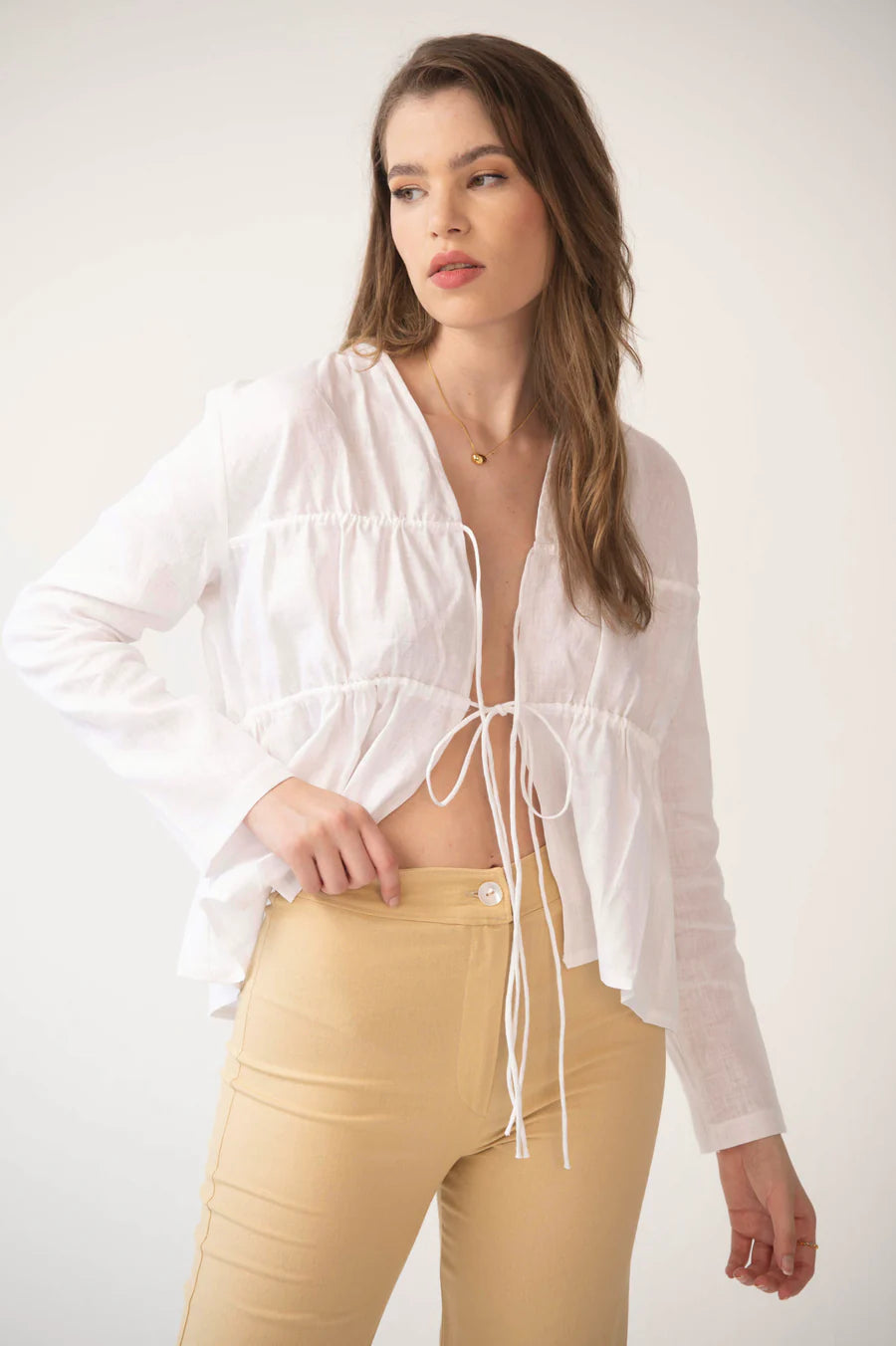 The Becca Top White