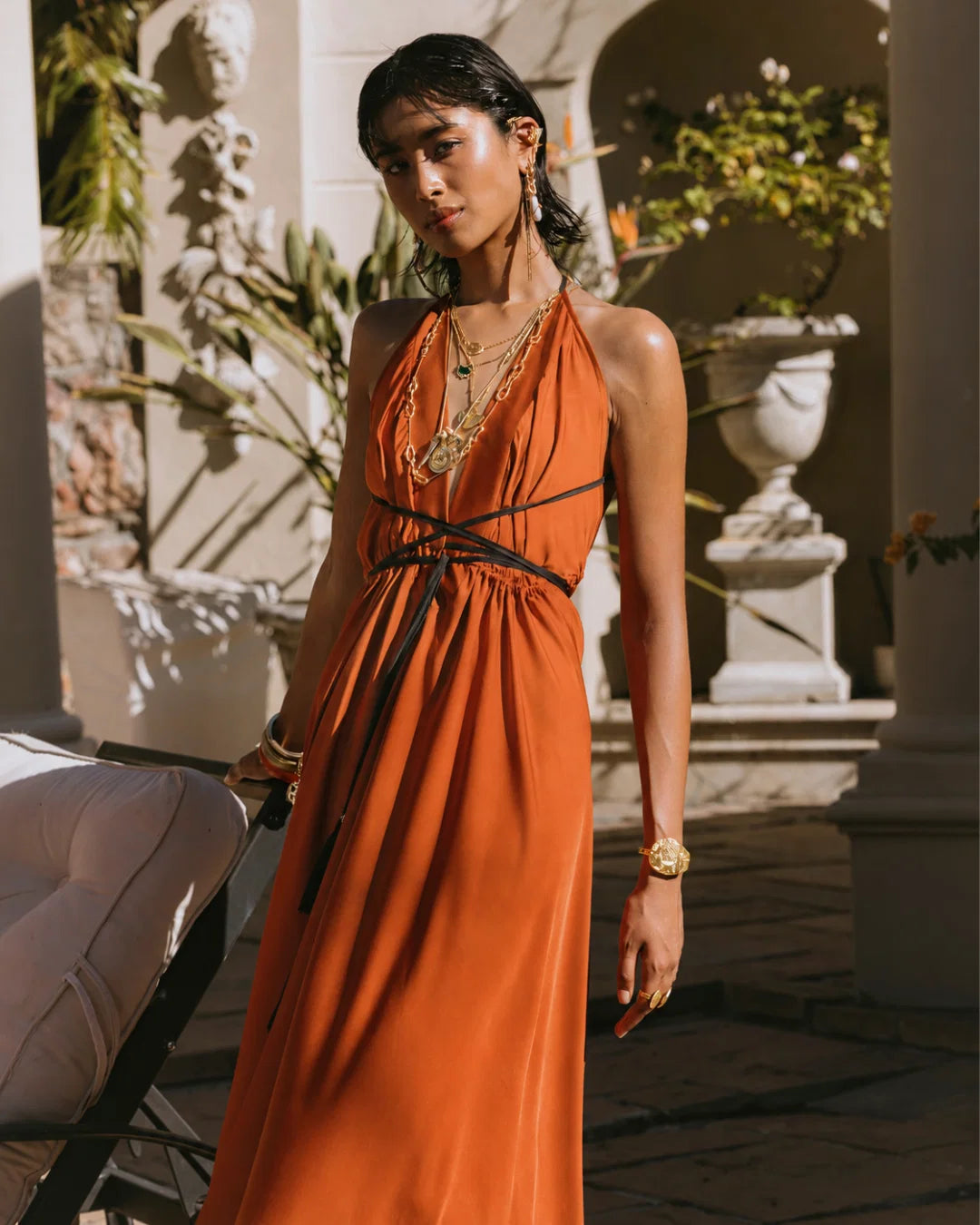 Ibiza Dress Burnt Orange