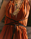 Ibiza Dress Burnt Orange