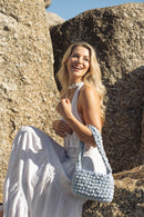 Oceana Crochet Bag Blue