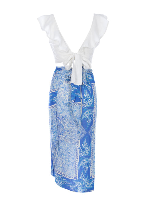 Wrap Skirt Blue Delft