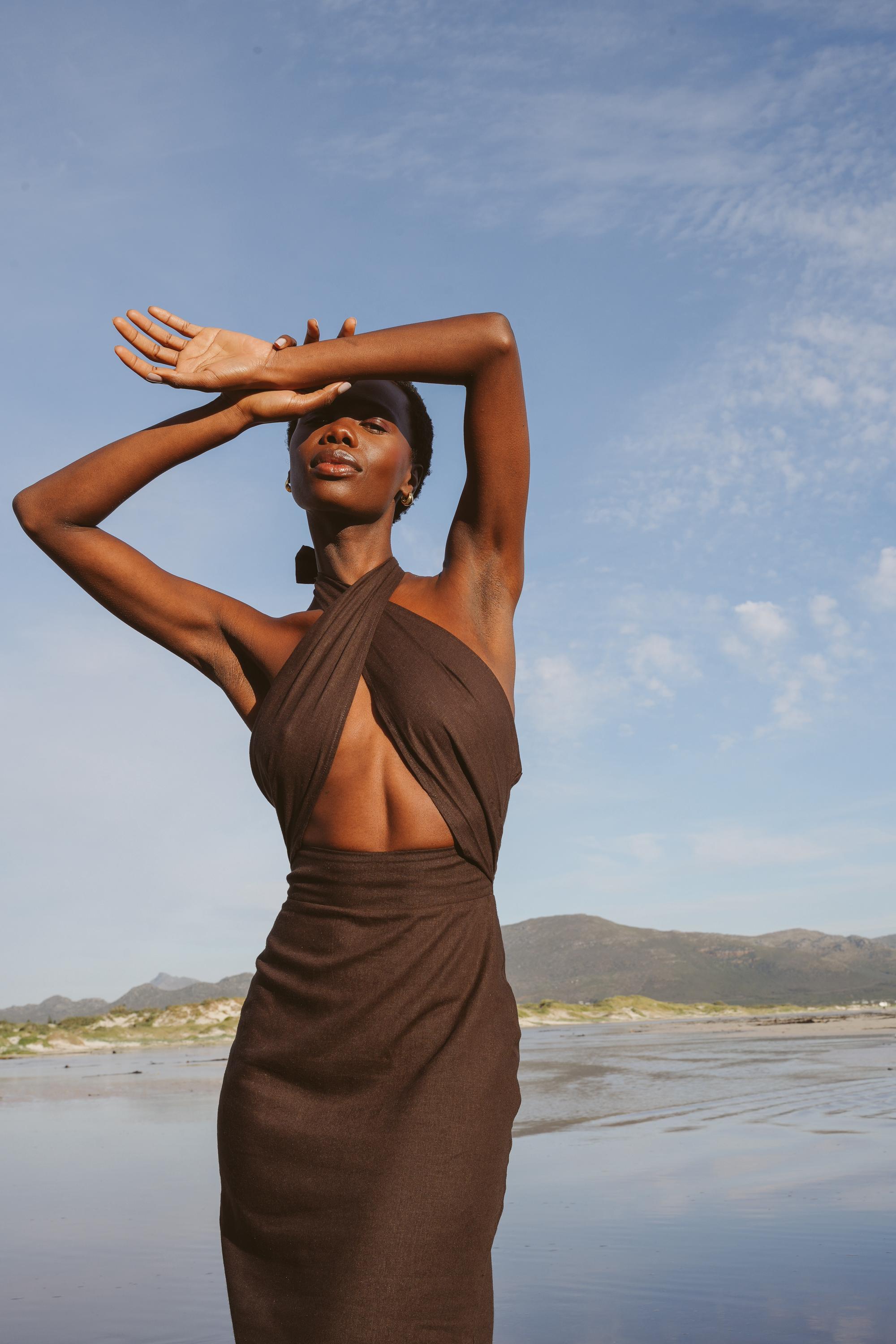 The Storm Dress Brown