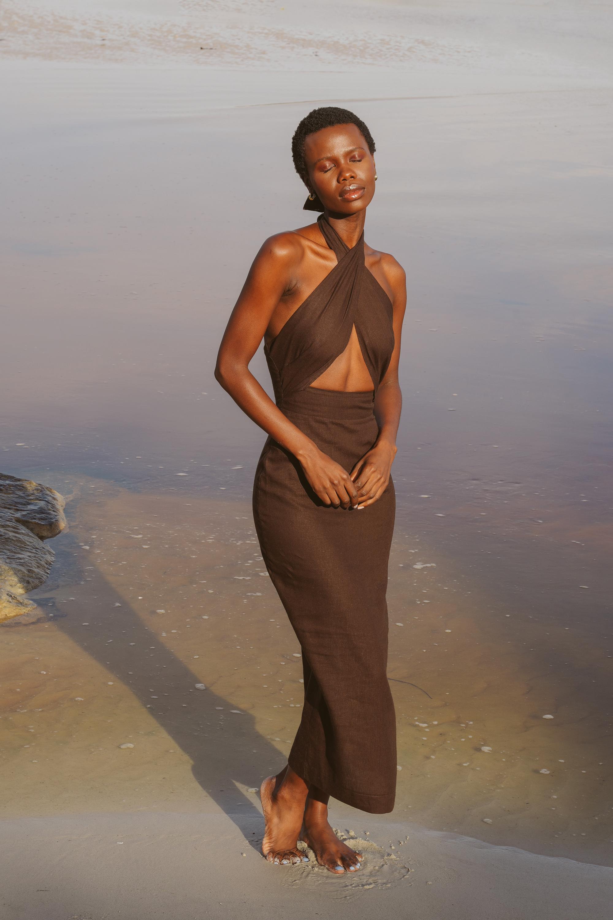 The Storm Dress Brown