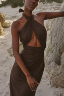 The Storm Dress Brown