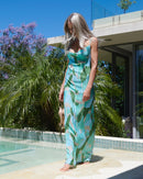 Mystic Mirage Maxi Dress Aqua