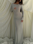 Isola Backless Maxi Dress Silva