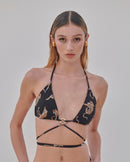 Tulum Bikini Top Black Tiger