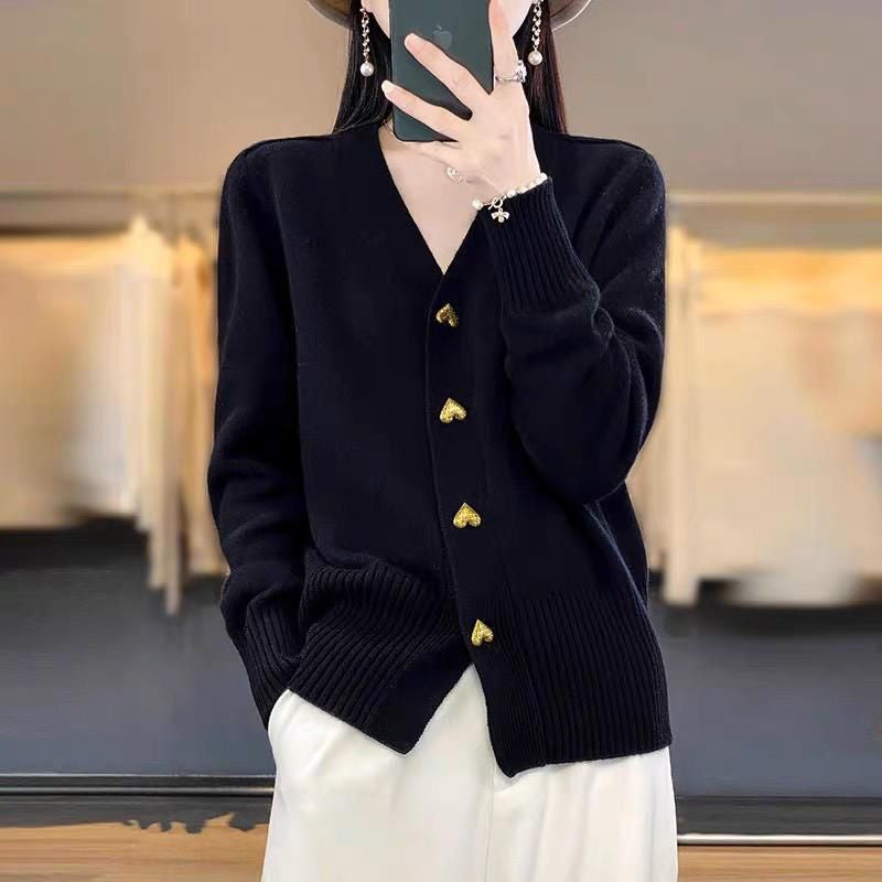 Heartstrings Cardigan Black