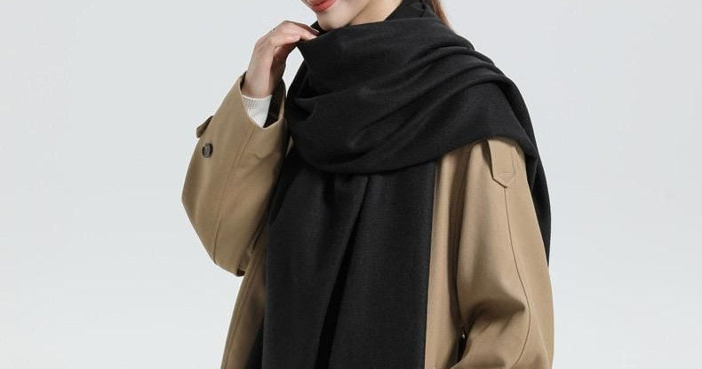 TLC 100% Wool Scarf Black