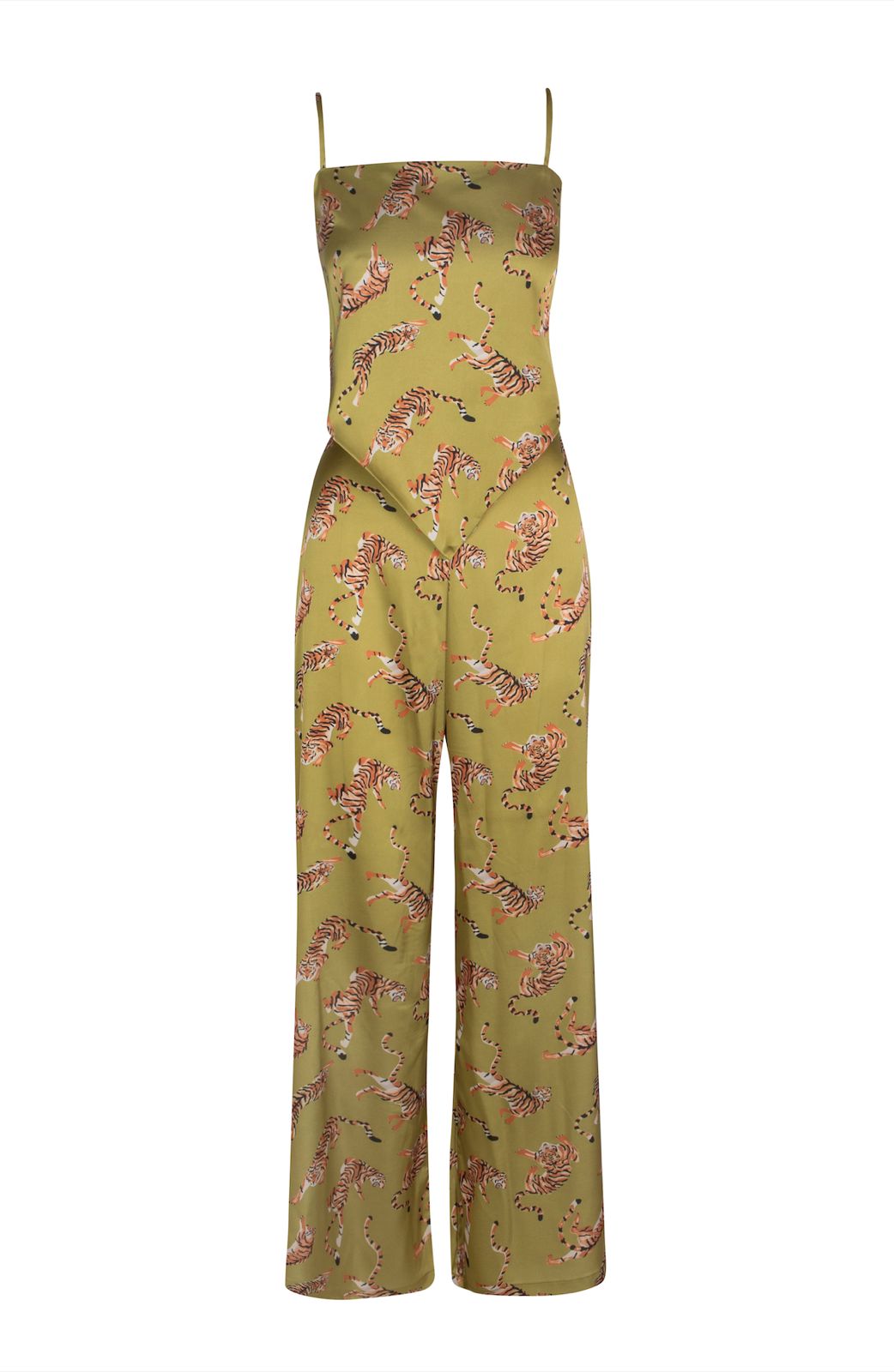 Corsica Palazzo Pants Tiger Pistachio