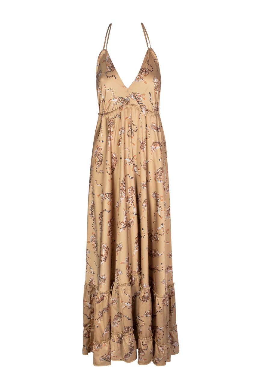 St Tropez Dress Gold Tiger THE LOT COLLECTIVE St Tropez Dress Gold Tiger THE LOT COLLECTIVE