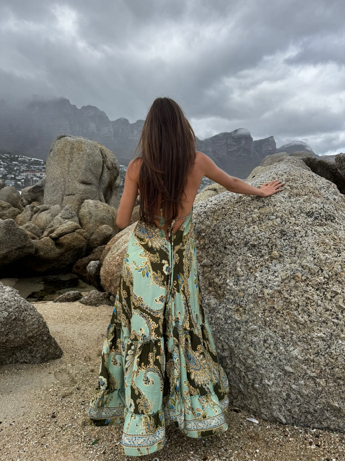 Jaipur Maxi Dress Paisley Turquoise