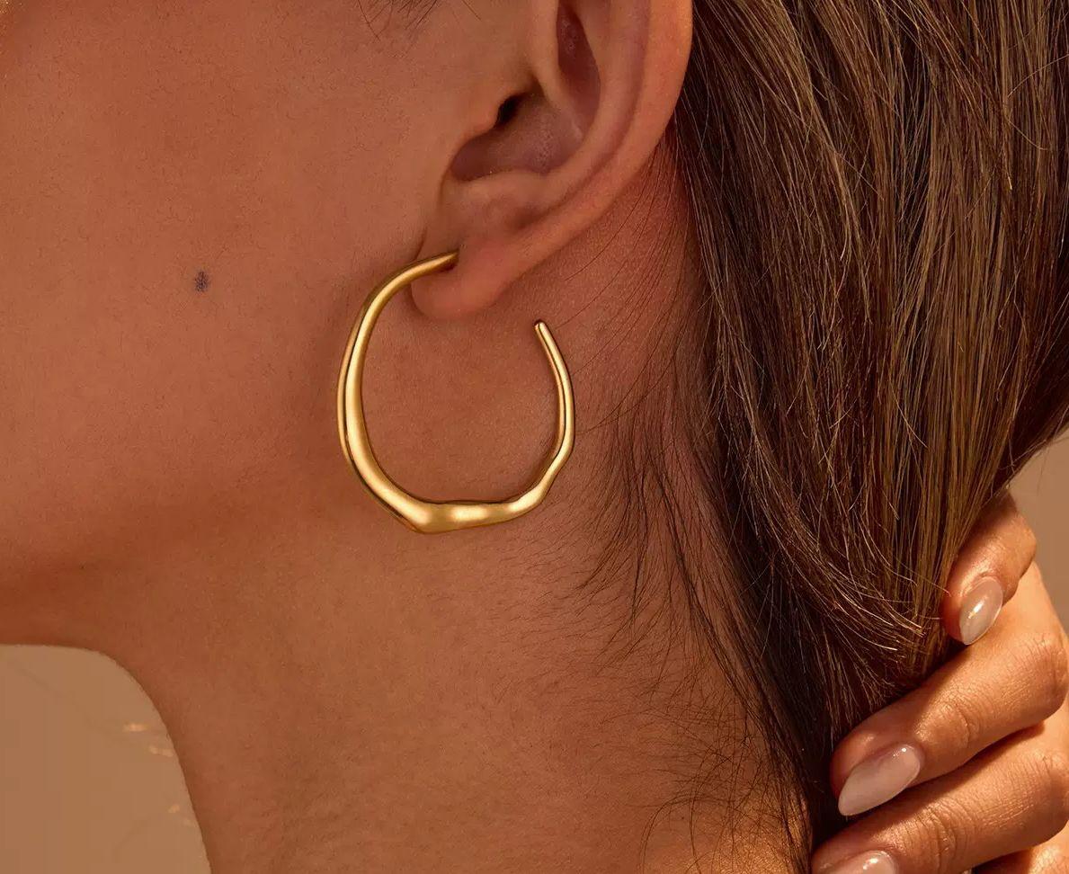 Natural Hoop Earrings