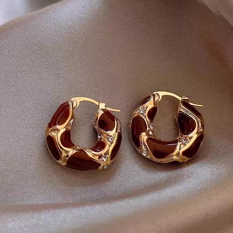 Two Dimension Earrings Nude