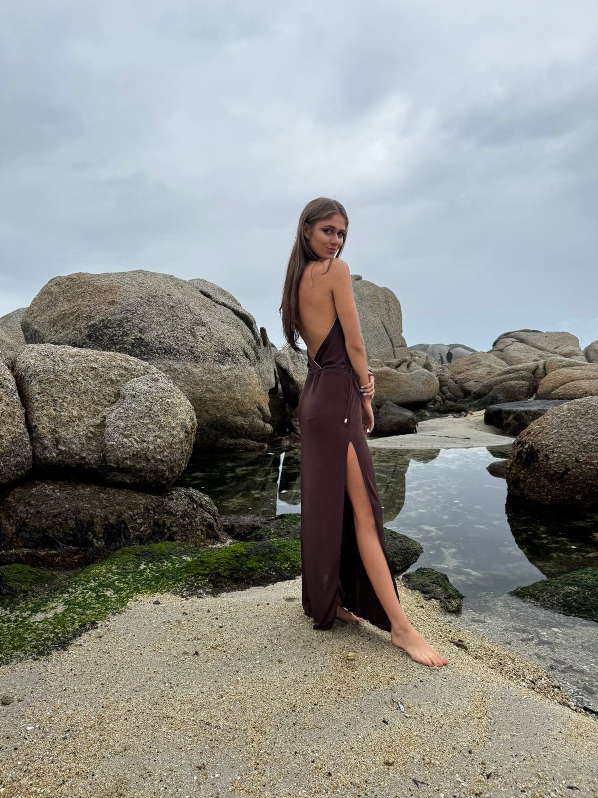 Nassau Dress Chocolate Long