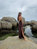 Nassau Dress Chocolate Long