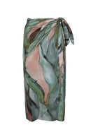 Wrap Skirt Watercolour Green