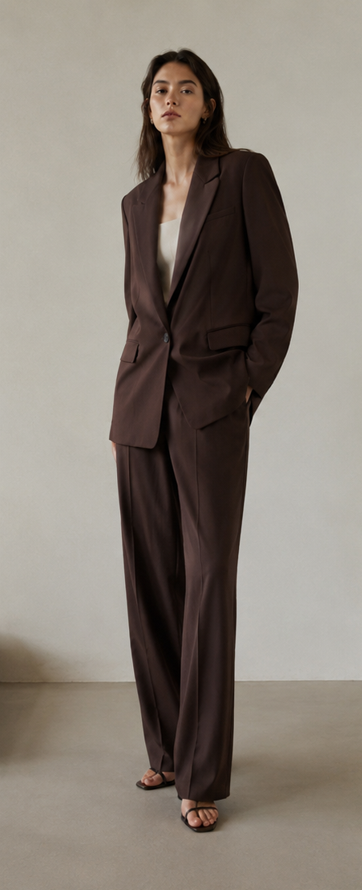 Cocoa Command Blazer Brown