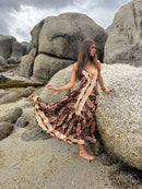Jaipur Maxi Dress Brown Paisley