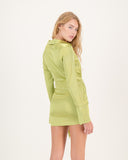 Spotlight Shirt Dress/Green