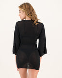 Knit Cover Up Black One Size