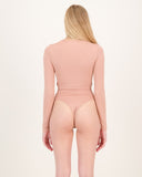 Open Heart Bodysuit/ Nude