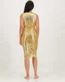 Midas Midi Dress Gold