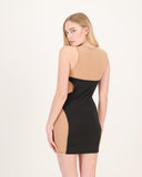 Optical Illusion Dress Black