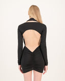 V For Vendetta Plunge Mini Dress